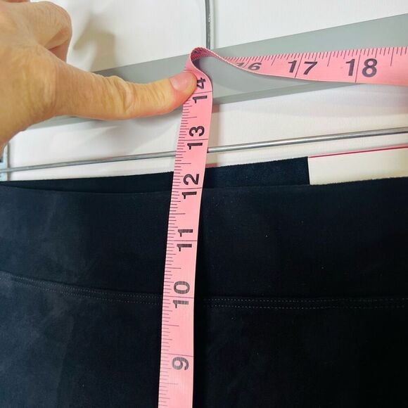 Express Black Soft Microsuede Feel Super High Rise Stretch Leggings NWT! - Picture 9 of 12